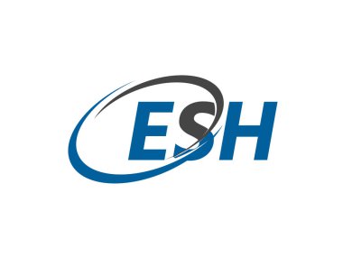 ESH harfi modern zarif logo tasarımı