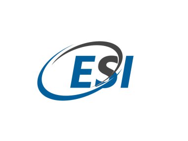 ESI mektup yaratıcı modern zarif logo tasarımı