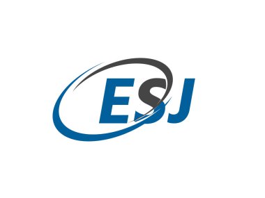 ESJ harfi modern zarif logo tasarımı