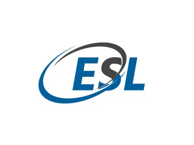 ESL mektup yaratıcı modern zarif logo tasarımı