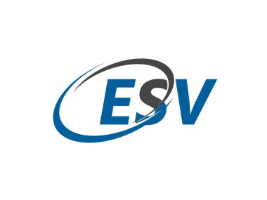 esv harfi yaratıcı modern zarif logo tasarımı