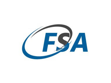 Fsa harfi yaratıcı modern zarif logo 