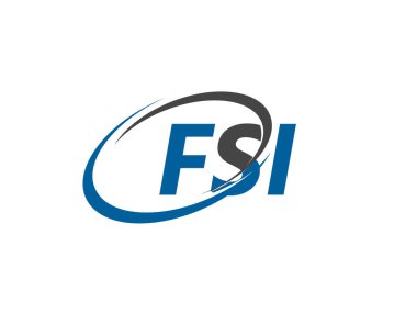 Fsi harfi yaratıcı modern zarif logo tasarımı