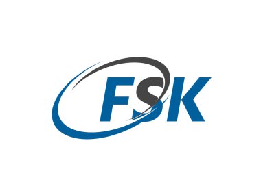 fsk harfi yaratıcı modern zarif logo tasarımı
