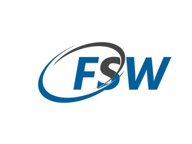 fsw harf yaratıcı modern zarif logo tasarımı