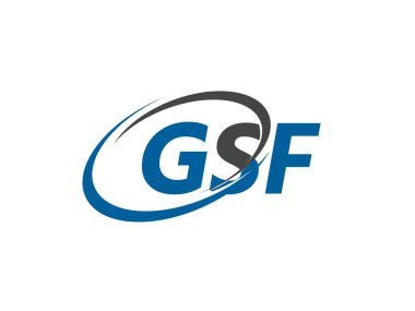 gsf harfi yaratıcı modern zarif logo tasarımı