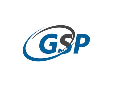 gsp harfi yaratıcı modern zarif logo tasarımı