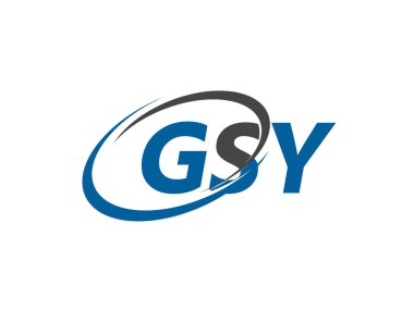 GSY harfi yaratıcı modern zarif logo tasarımı