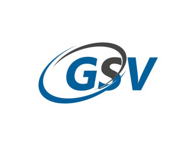 GSV harfi yaratıcı modern logo tasarımı