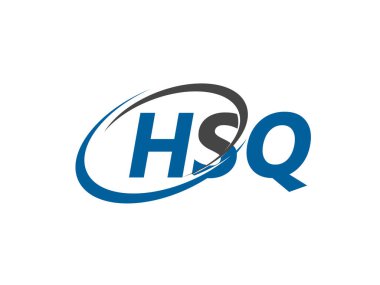 HSQ harfi yaratıcı modern zarif logo tasarımı
