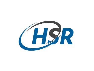 HSR harfi modern zarif logo tasarımı