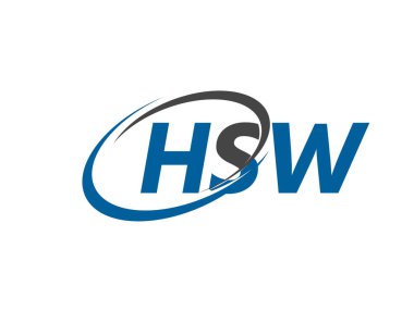 HSW harfli modern zarif logo tasarımı