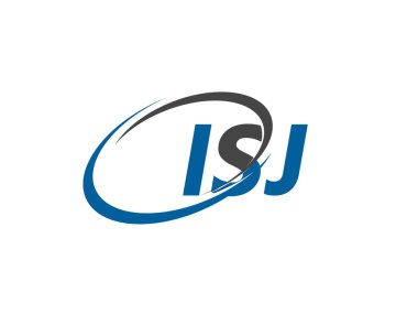 ISJ harfi yaratıcı modern zarif logo tasarımı