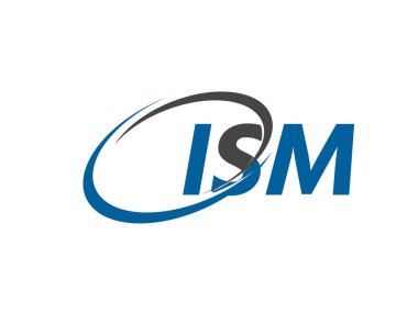 ISM harfi yaratıcı modern zarif logo tasarımı