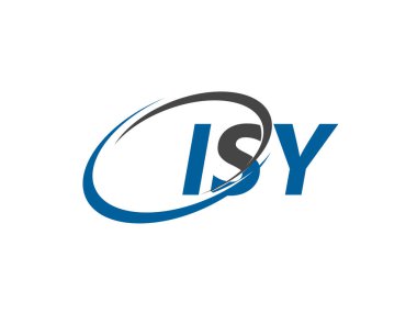 ISY harfi yaratıcı modern zarif logo tasarımı