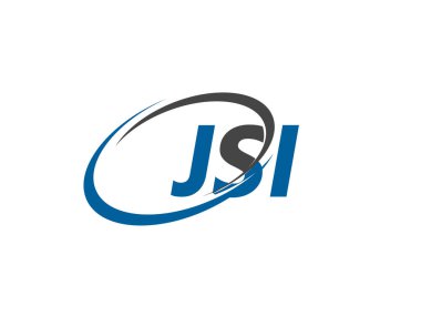JSI harfi yaratıcı modern zarif logo tasarımı
