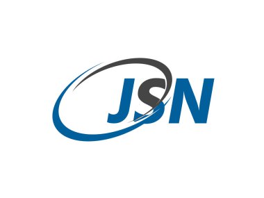 JSN harfi yaratıcı modern logo tasarımı