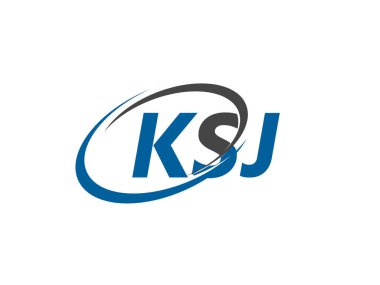 KSJ harfi yaratıcı modern logo tasarımı