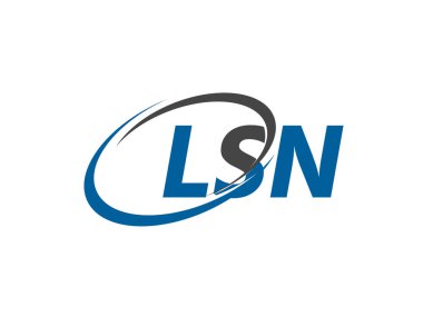 LSN harfi yaratıcı modern logo tasarımı