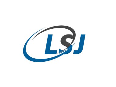 LSJ harfi yaratıcı modern logo tasarımı