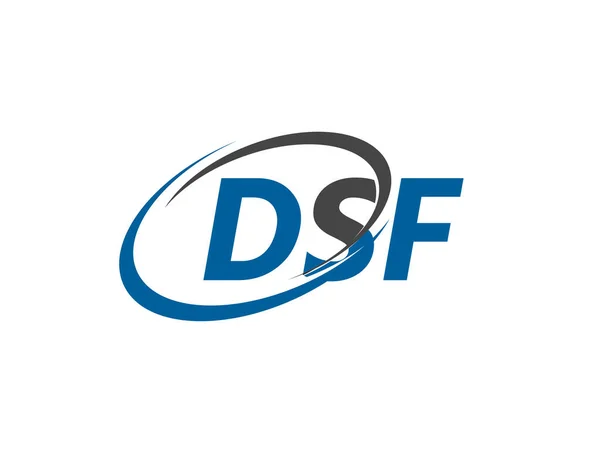 Επιστολή Dsf Δημιουργικό Μοντέρνο Κομψό Σχεδιασμό Λογότυπο — Διανυσματικό Αρχείο
