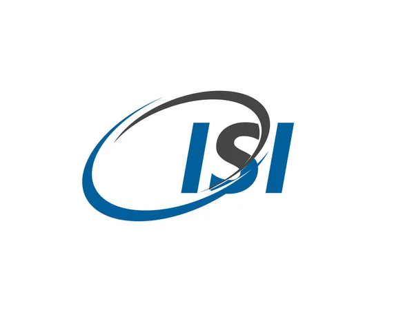 Isi Letter Creative Modern Elegant Logo Design — Stock Vector