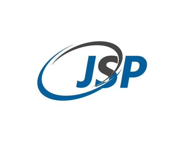Jsp Harfi Yaratıcı Modern Logo Tasarımı — Stok Vektör