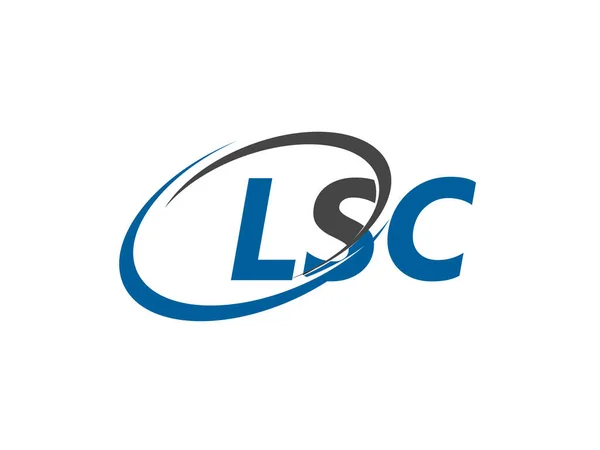 Lsc Lettera Creativo Moderno Elegante Logo Design — Vettoriale Stock