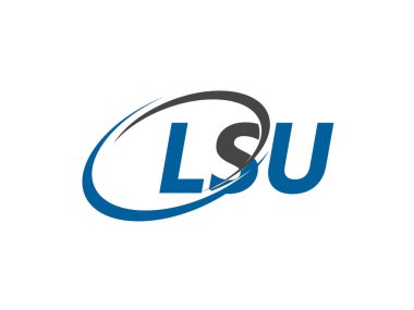 LSU mektup yaratıcı modern zarif logo tasarımı