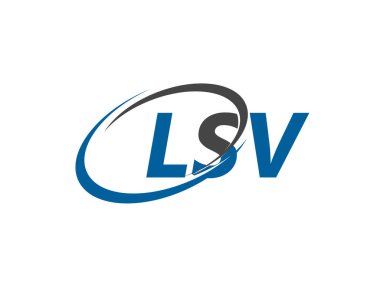 LSV harfi modern zarif logo tasarımı