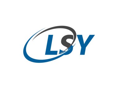 LSY harfi yaratıcı modern zarif logo tasarımı