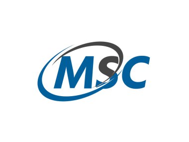 MSC harfi yaratıcı modern zarif logo tasarımı