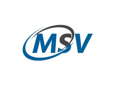 MSV harfli modern zarif logo tasarımı