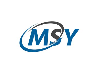 MSY harfi yaratıcı modern zarif logo tasarımı