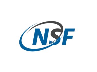 NSF harfi modern zarif logo tasarımı
