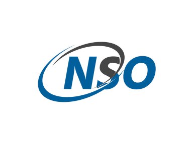 NSO harfi yaratıcı modern zarif logo tasarımı
