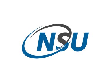 NSU harfi yaratıcı modern logo tasarımı