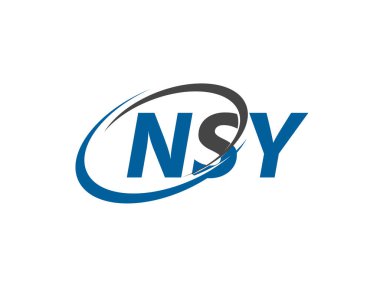 NSY harfi yaratıcı modern zarif logo tasarımı