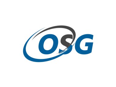 OSG harfi yaratıcı modern zarif logo tasarımı