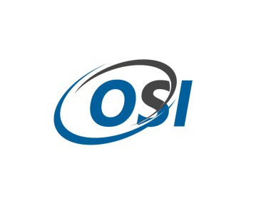 OSI harfi yaratıcı modern zarif logo tasarımı