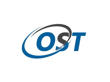 OST harfi yaratıcı modern zarif logo tasarımı