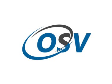OSV harfi modern zarif logo tasarımı