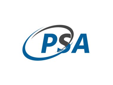 PSA harfi yaratıcı modern zarif logo tasarımı