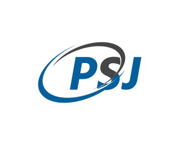 PSJ harfi yaratıcı modern logo tasarımı