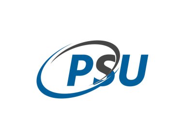 PSU harfi modern zarif logo tasarımı