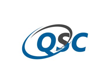 QSC harfi yaratıcı modern zarif logo tasarımı