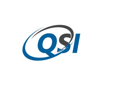 QSI harfi yaratıcı modern zarif logo tasarımı