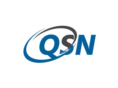 QSN harfi yaratıcı modern zarif logo tasarımı
