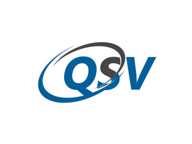 QSV harfi yaratıcı modern zarif logo tasarımı