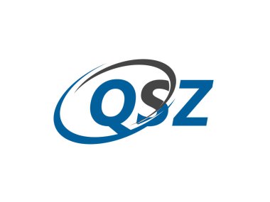 QSZ harfi yaratıcı modern zarif logo tasarımı